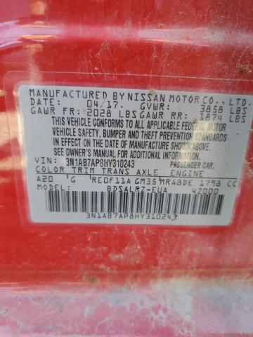 3N1AB7AP8HY310243 Nissan SENTRA S