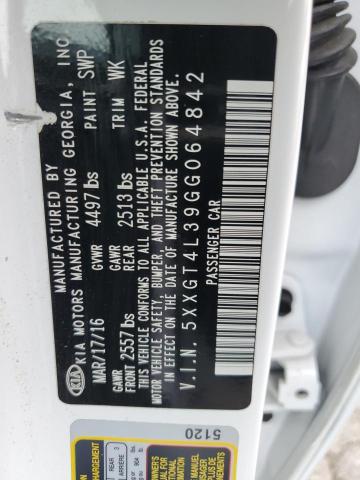 5XXGT4L39GG064842 KIA Optima Lx