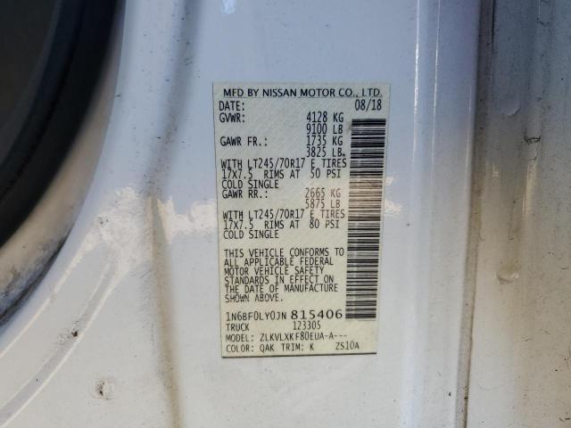 1N6BF0LY0JN815406 | 2018 Nissan nv 2500 s