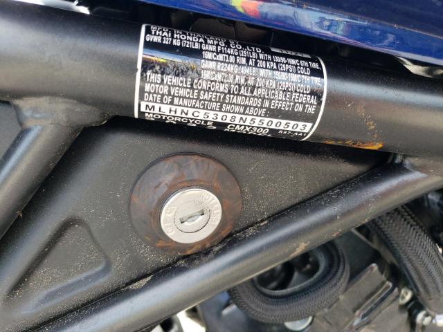 2022 HONDA CMX300 - MLHNC5308N5500503