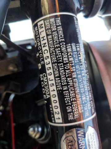 2018 HONDA CMX300 A MLHNC5359J5100021