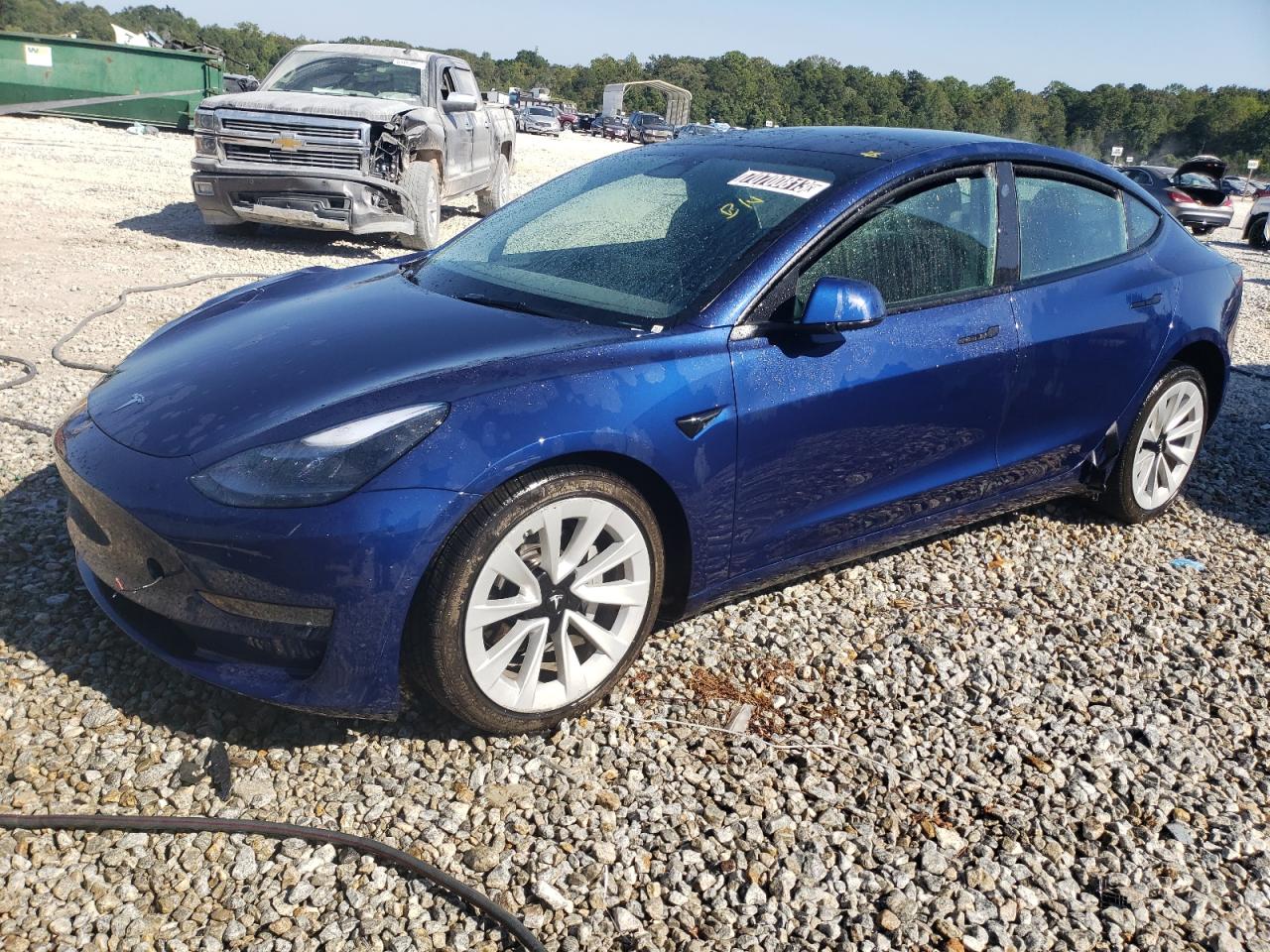 Lot #2174627848 2022 TESLA MODEL 3