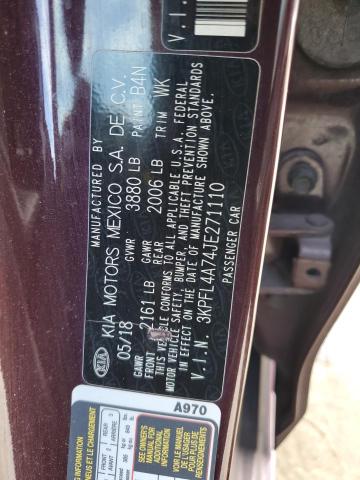 2018 KIA FORTE LX - 3KPFL4A74JE271110