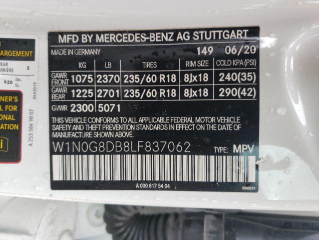 W1N0G8DB8LF837062 Mercedes-Benz GLC 300