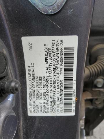 19XZE4F50NE000923 | 2022 HONDA INSIGHT EX