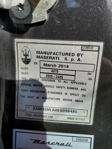 ZAM45VLA0E0098485 Maserati Granturismo S