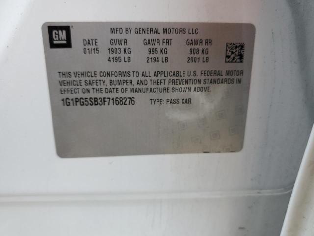 1G1PG5SB3F7168276 Chevrolet CRUZE LTZ