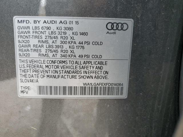 WA1LGAFEXFD014064 2015 AUDI Q7, photo no. 12