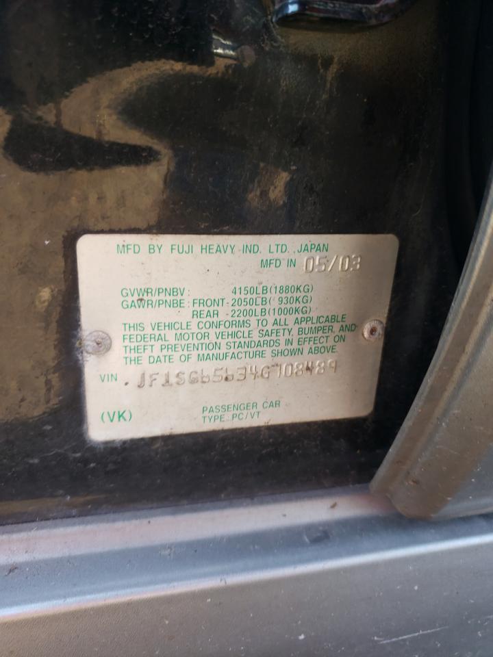 JF1SG65634G708489 2004 Subaru Forester 2.5Xs