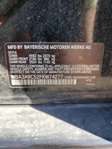 WBA3A9C52FKW74277 BMW 335 I