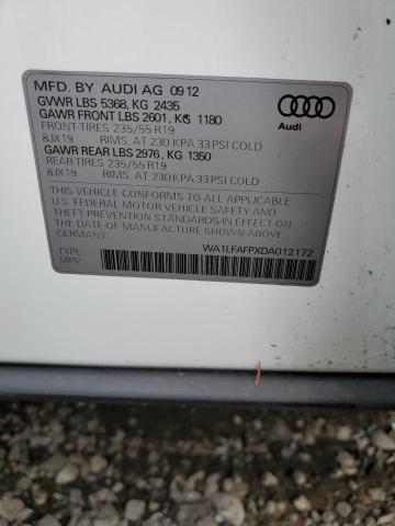 VIN WA1LFAFPXDA012172 2013 Audi Q5, Premium Plus no.12