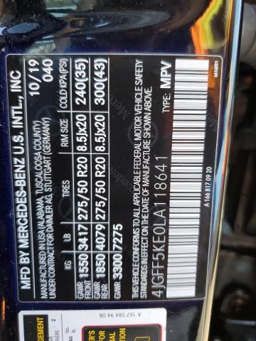 4JGFF5KE0LA118641 Mercedes-Benz Gls 450 4matic