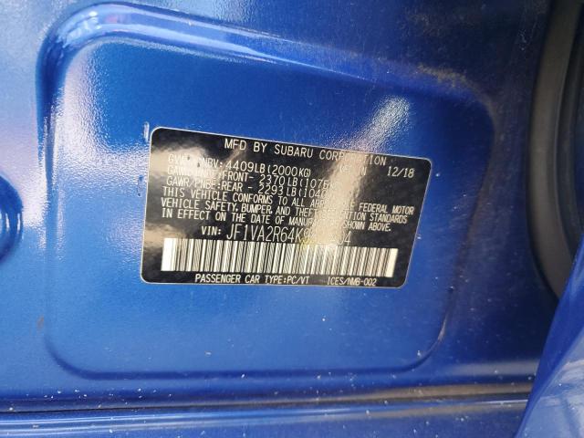 JF1VA2R64K9821404 Subaru Wrx Sti