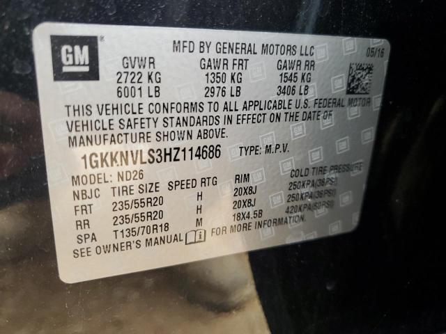 2017 GMC ACADIA ALL 1GKKNVLS3HZ114686