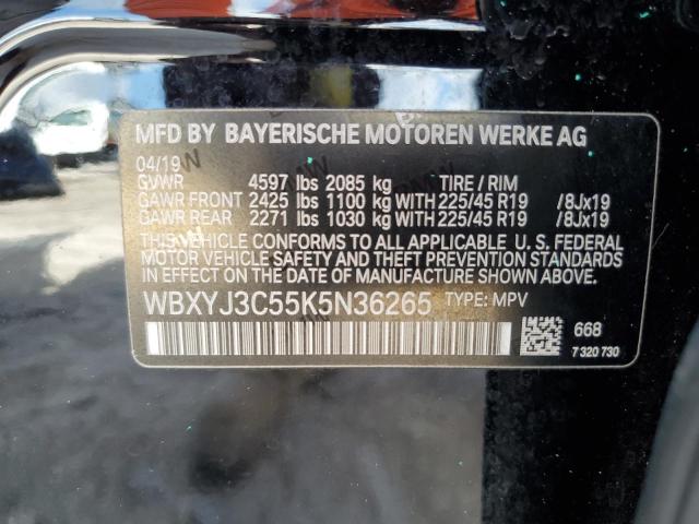 VIN WBXYJ3C55K5N36265 2019 BMW X2, Sdrive28I no.14