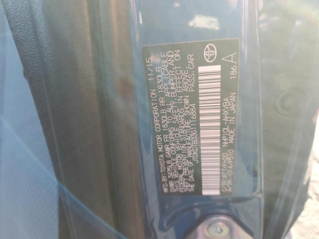 JTDKDTB33G1116884 Toyota PRIUS C