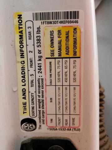 2019 Ford F350 Super Duty VIN: 1FT8W3DT4KEF69446 Lot: 73385913