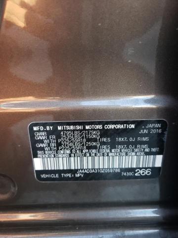 2016 MITSUBISHI OUTLANDER - JA4AD3A31GZ059786