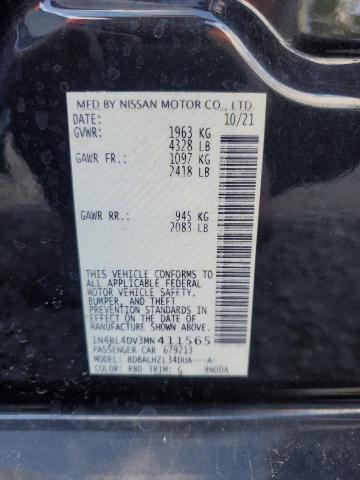 1N4BL4DV3MN411565 Nissan ALTIMA SV