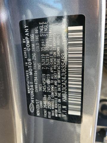 KM8J3CA24JU635483 Hyundai Tucson Value