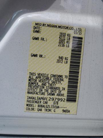 2015 NISSAN ALTIMA 2.5 - 1N4AL3AP6FC297992