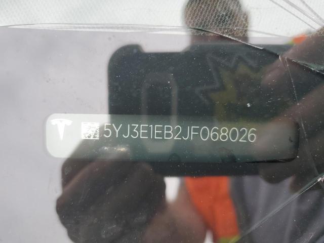  TESLA MODEL 3 2018 Чорний