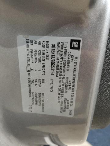 2008 GMC Sierra K1500 VIN: 3GTEK13J78G273194 Lot: 71895693