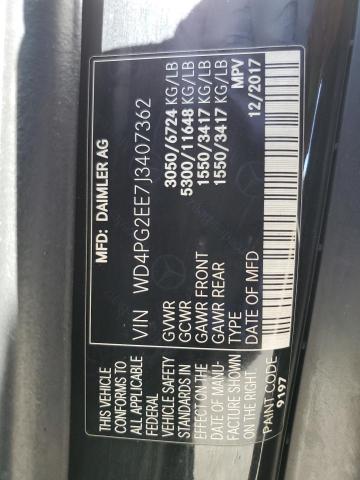 Lot #2158360714 2018 MERCEDES-BENZ METRIS salvage car