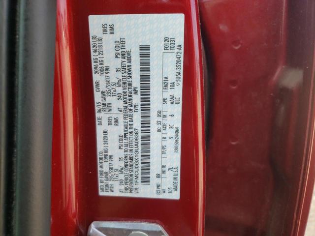1FMCU0GX1GUA09387 Ford ESCAPE SE