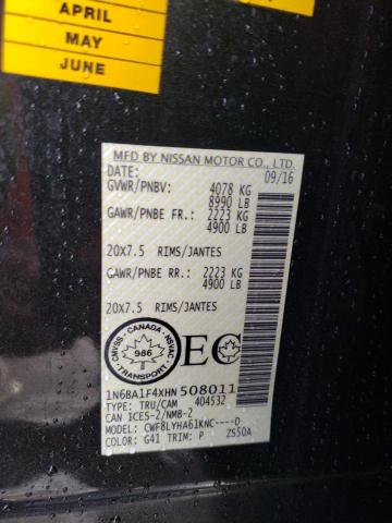 1N6BA1F4XHN508011 Nissan Titan Xd Sl