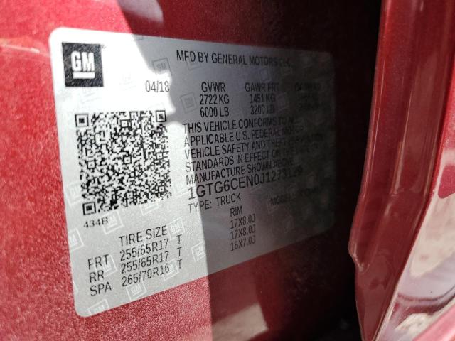 1GTG6CEN0J1273129 GMC CANYON SLE