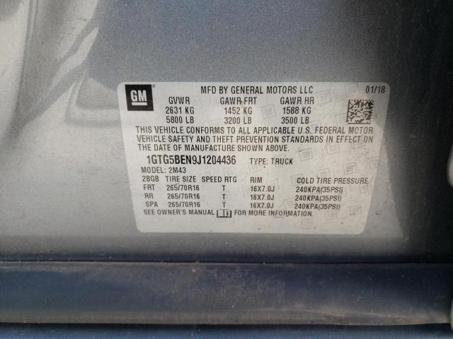 2018 GMC CANYON - 1GTG5BEN9J1204436