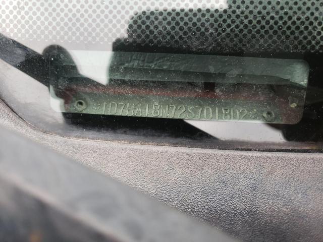 2002 Dodge Ram 1500 VIN: 1D7HA18N72S701802 Lot: 73948283