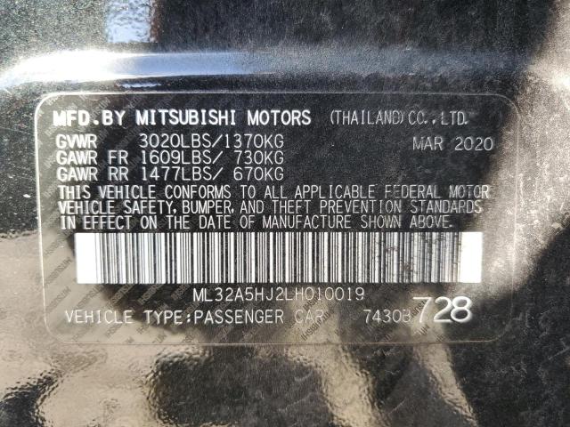 ML32A5HJ2LH010019 | 2020 MITSUBISHI MIRAGE LE