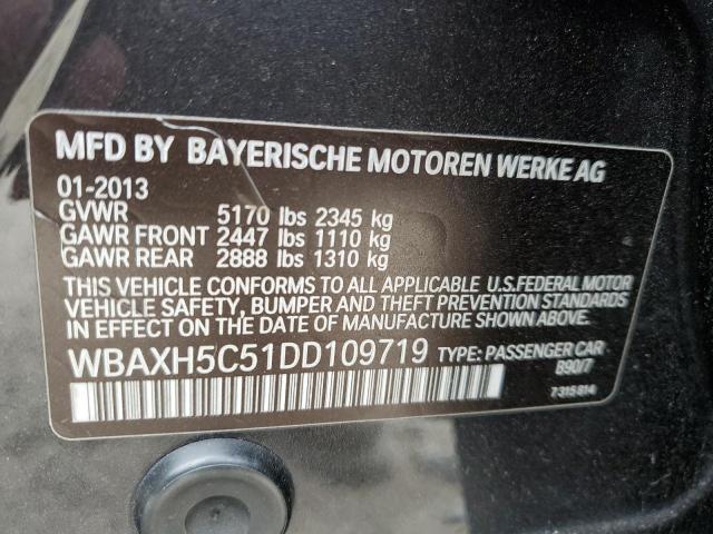 VIN WBAXH5C51DD109719 2013 BMW 5 Series, 528 XI no.12