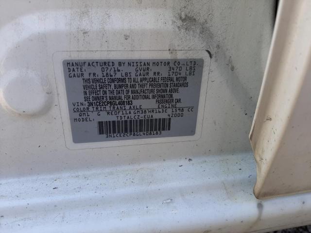 3N1CE2CP8GL408183 Nissan Versa Note S