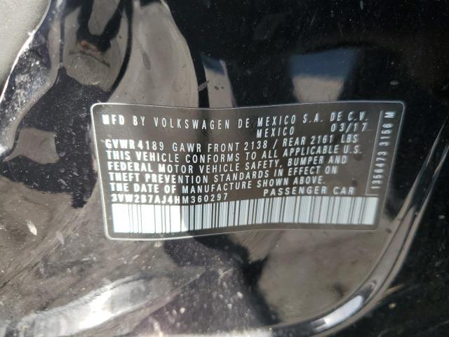 2017 VOLKSWAGEN JETTA S - 3VW2B7AJ4HM360297