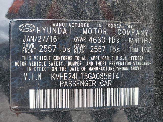 KMHE24L15GA035614 Hyundai SONATA HYBRID
