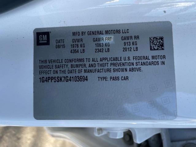 1G4PP5SK7G4103694 Buick Verano