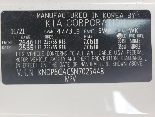 KNDP6CAC5N7025448 KIA SPORTAGE S