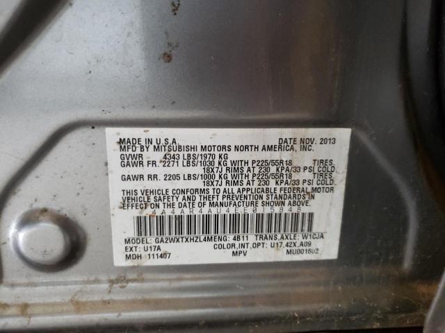 4A4AR4AU4EE015848 Mitsubishi Outlander Sport Se