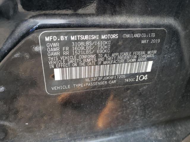 ML32F3FJ0KHF17205 | 2019 MITSUBISHI MIRAGE G4