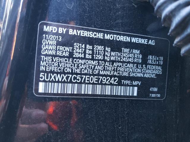 5UXWX7C57E0E79242 BMW X3 Xdrive35i