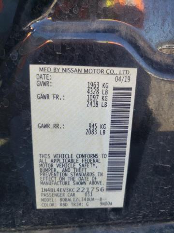 1N4BL4EV3KC221756 Nissan ALTIMA SL