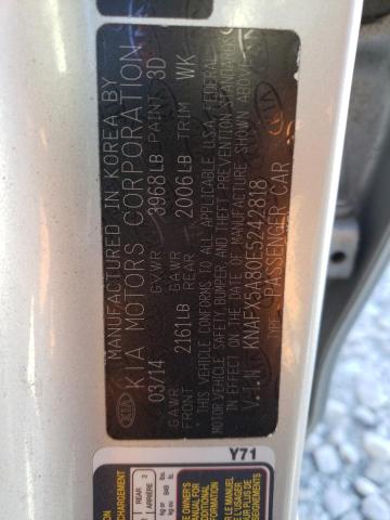 KNAFX5A80E5242818 KIA FORTE EX