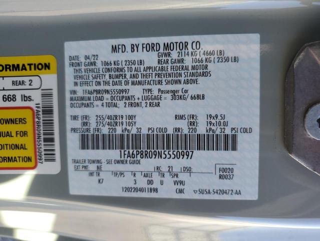 2022 FORD MUSTANG MA - 1FA6P8R09N5550997