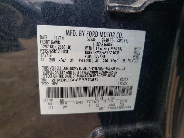 2FMDK3GC8EBB73571 Ford EDGE SE