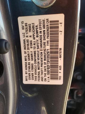 19XFB2F73FE052971 Honda CIVIC SE