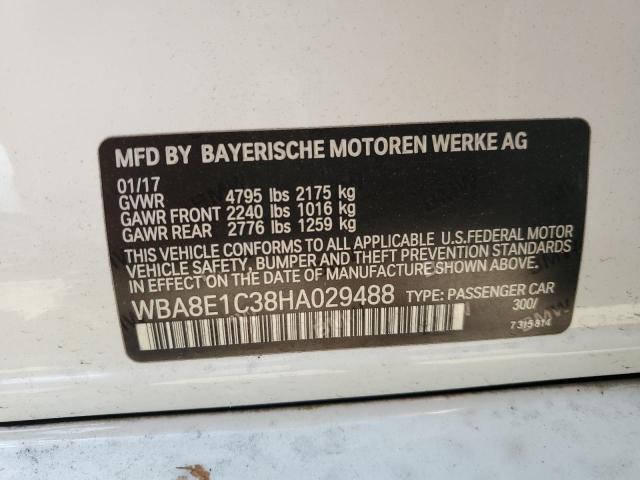 WBA8E1C38HA029488 BMW 330e