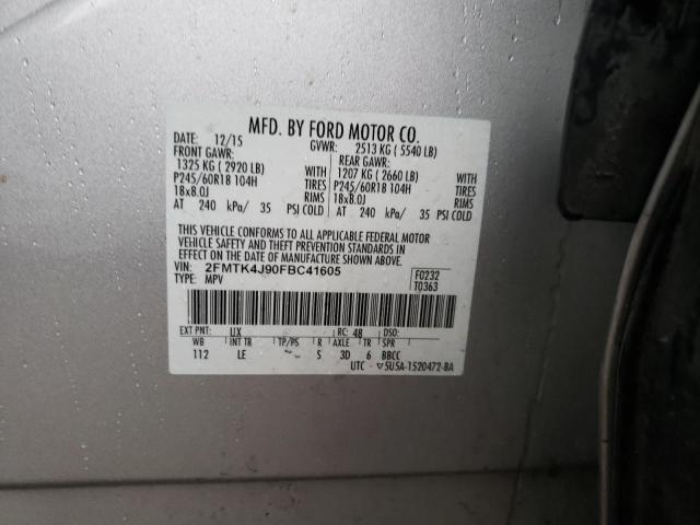 2FMTK4J90FBC41605 Ford EDGE SEL